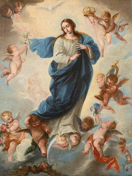 SEGUIDOR DE CLAUDIO COELLO S. XVIII - Inmaculada Concepción