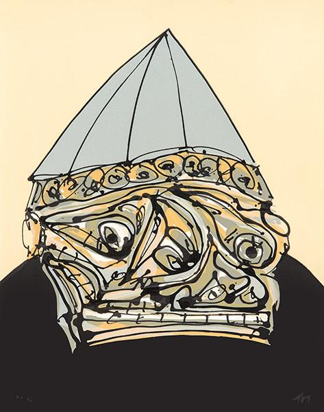 ANTONIO SAURA - Personaje con Casco (Galería de América)