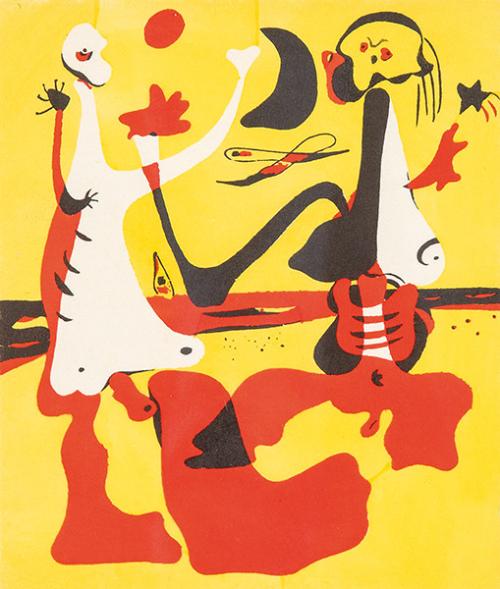 JOAN MIRÓ - Personajes junto al Mar (El Arte y los artistas españoles desde 1800)