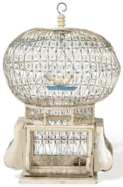  Jaula de madera y metal pp. S. XX