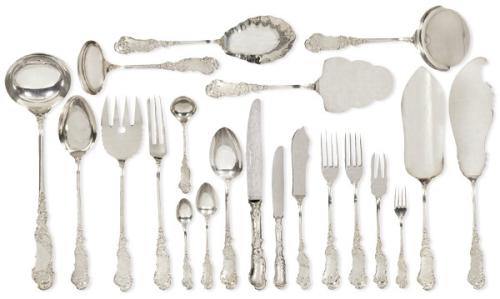  Cubertería de plata española punzonada Ley 925 de Espuñes.