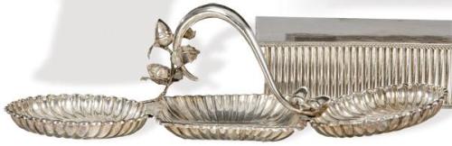  Porta aperitivos de plata española punzonada 1ª Ley de Pasgorcy.