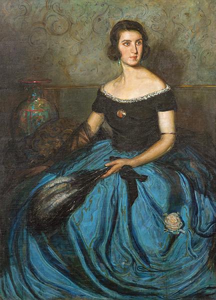 GABRIEL MORCILLO RAYA - Retrato de Myriam López de Montenegro y Tejada