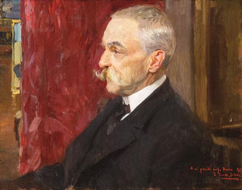 JOAQUÍN SOROLLA - Retrato de Manuel M. Ducassi y de Laiglesia