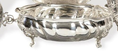  Frutero de plata española punzonada de Montejo