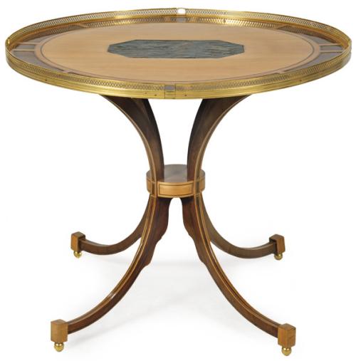  Velador neoclásico siguiendo modelos de Matthijs Harrix. Holanda, segunda mitad del s. XVIII