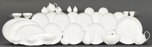 Vajilla en porcelana blanca de Rosenthal