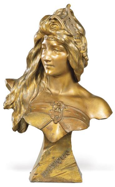  Busto Art Nouveau de mujer