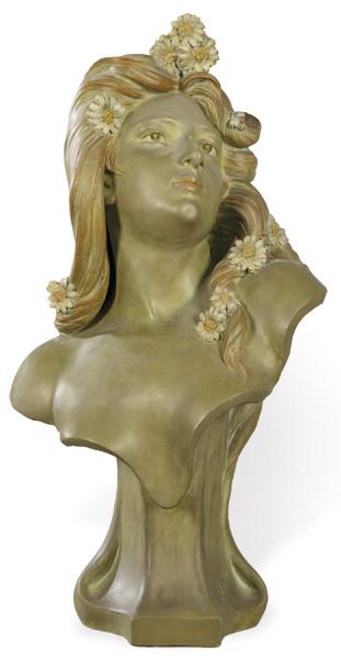  Busto de terracota Art Nouveau "Mujer"