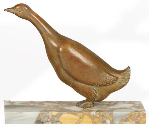  Oca metal patinado Art Deco