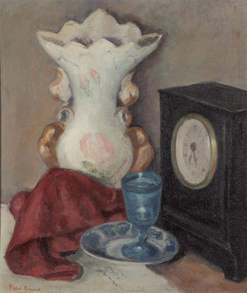 PEDRO BUENO - Naturaleza muerta con vaso azul