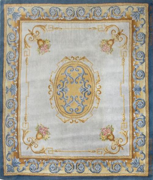  Alfombra española en lana de La Real Fábrica de Tapices firmada y fechada "Stuyck Madrid 1928"