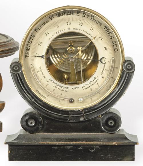 Barómetro aneroide francés Perthuis Hulot Bourgeois & Naudet S. XIX.