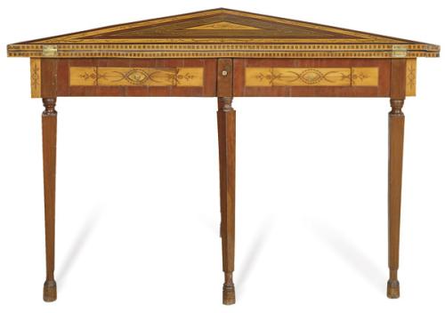 Mesa de juego Carlos IV en esquina