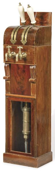 Bomba de sidra o cerveza con dos grifos