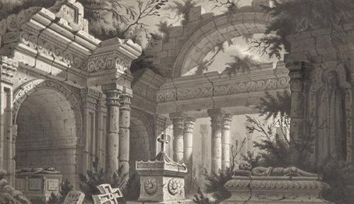 ATRIBUIDO A LUIS MURIEL Y LÓPEZ - Capricho arquitectónico