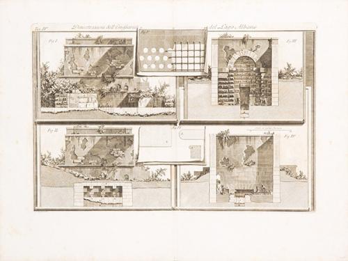GIOVANNI BATTISTA PIRANESI - Dimostrazioni dell'Emissario del Lago Albano