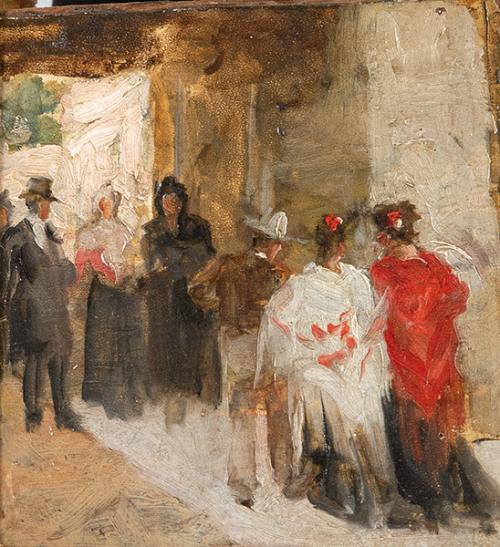 ATRIBUIDO A GONZALO BILBAO - Por las calles de Sevilla