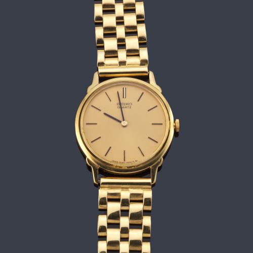 SEIKO de señora ref. 2C20-0500-S con caja en oro amarillo de 18 K.