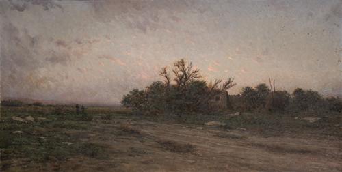  MODESTO URGELL - Paisaje al atardecer