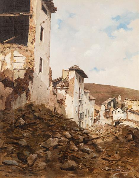 SANTIAGO GÓMEZ - Puebloo de Granada tras el terremoto de 1889