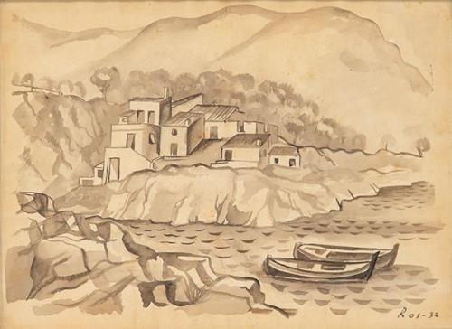  JOAQUÍN ROS I BOFARULL - Pueblo mediterráneo