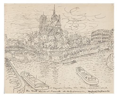 RAFAEL ZABALETA - La vista desde el puente de la Tournelle