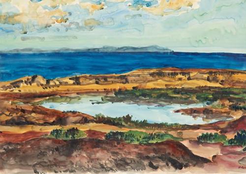  LUIS GARCIA OCHOA - Paisaje con mar al fondo