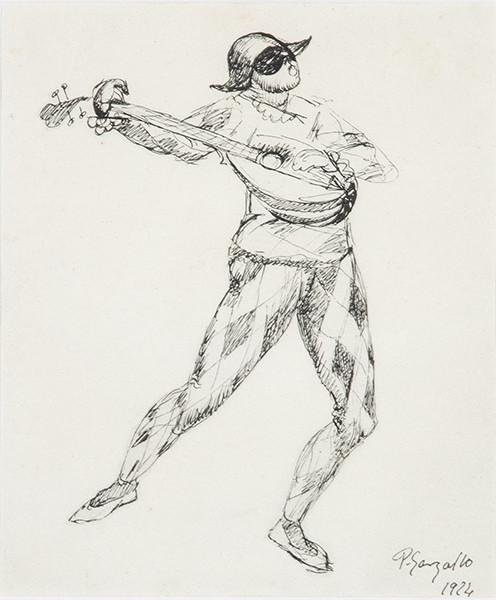 PABLO GARGALLO - Arlequín. (Boceto para escultura)