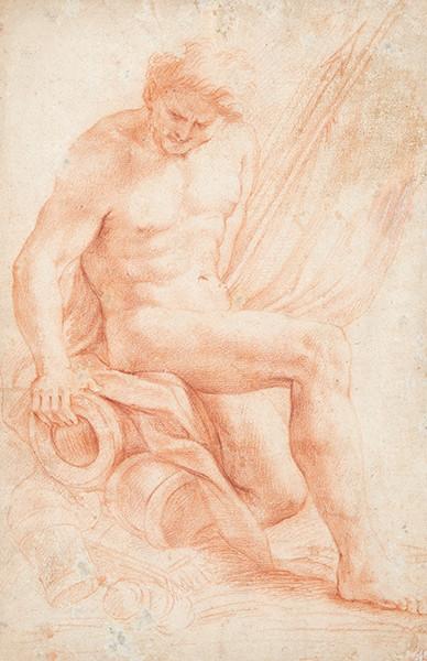 ESCUELA ESPAÑOLA FNS. S. XVIII - Figura alegórica (Marte?)