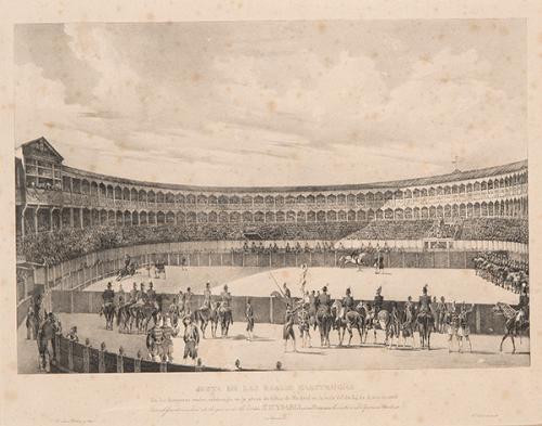 JOSÉ DE MADRAZO - Justa de las Reales Maestranzas, celebrada en Madrid el 24 de junio de 1833