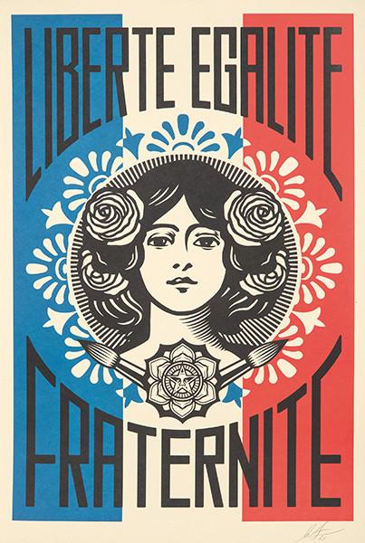 OBEY - Liberté, Égalité, Fraternité