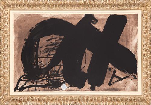 ANTONI TÀPIES - Signes Negres sobre Marró
