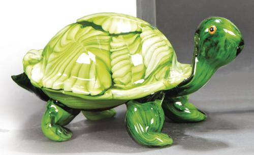 "Tortuga" de cristal de Murano.