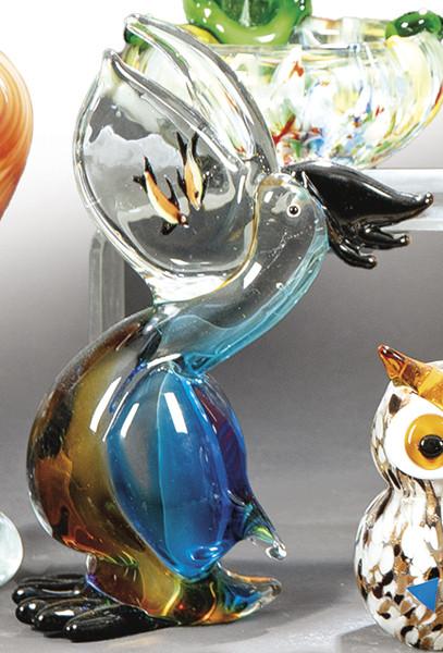 Pelícano de cristal de Murano