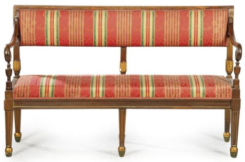 Canapé fernandino en madera de caoba