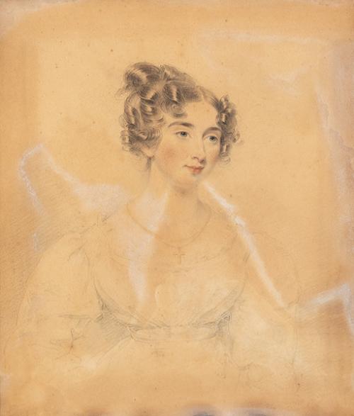ESCUELA INGLESA S. XIX - Retrato de Louisa Susannah Luard