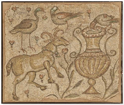 Mosaico romano, Bajo Imperio, Provincias Orientales S. V.