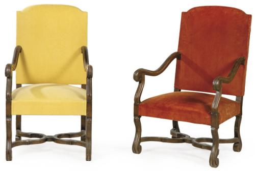 Pareja de butacas estilo Luis XIV
