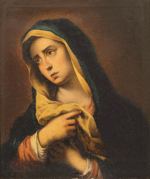 COPIA DE BARTOLOMÉ ESTEBAN MURILLO S. XIX - Virgen en oración