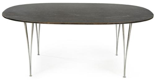 Piet Hein, Bruno Mathsson y Arne Jacobsen para Fritz Hansen, 1968.