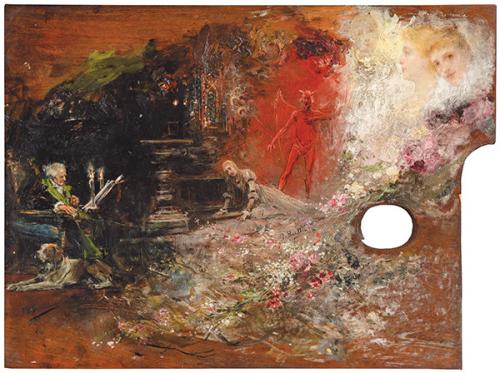 HERMANOS BENLLIURE S. XIX - Fausto de Goethe