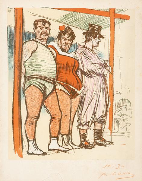 RAMÓN CASAS - Escena de circo