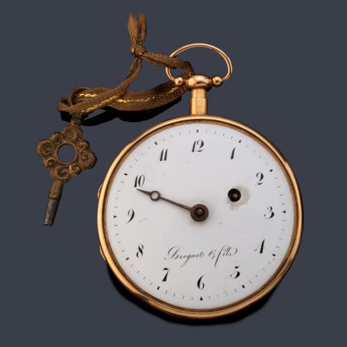 Reloj lepin con caja en oro rosa de 18 K.