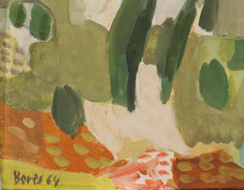 FRANCISCO BORES - Paisaje del mediodía. Los cipreses