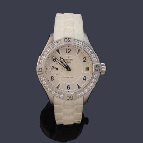  ZENITH Defy Classic Lady ref. 03/16.0506.680 de señora con caja y acero y brillantes. Con estuche y documentación.