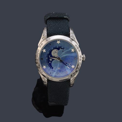  PERRELET ref. A203013 de señora con caja en acero y brillantes. Con estuche y documentación.