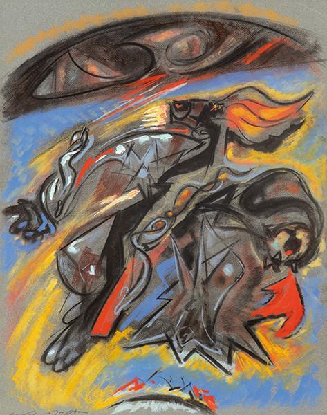  ANDRÉ MASSON - Tète d'or (Détail du plafond de l'Odèon)