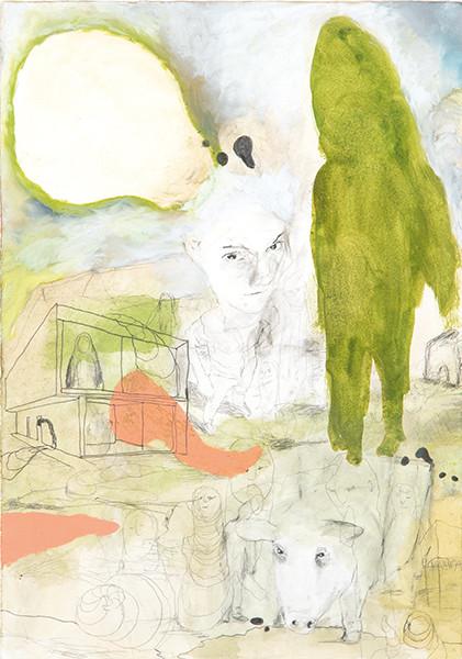 SUSANNE THEMLITZ - Sin título #64. De la serie Vertebrados e invertebrados II