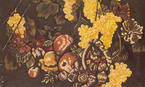 GENNARO CASTELLANO - Natura morta con frutta da G. Recco-Capodimonte